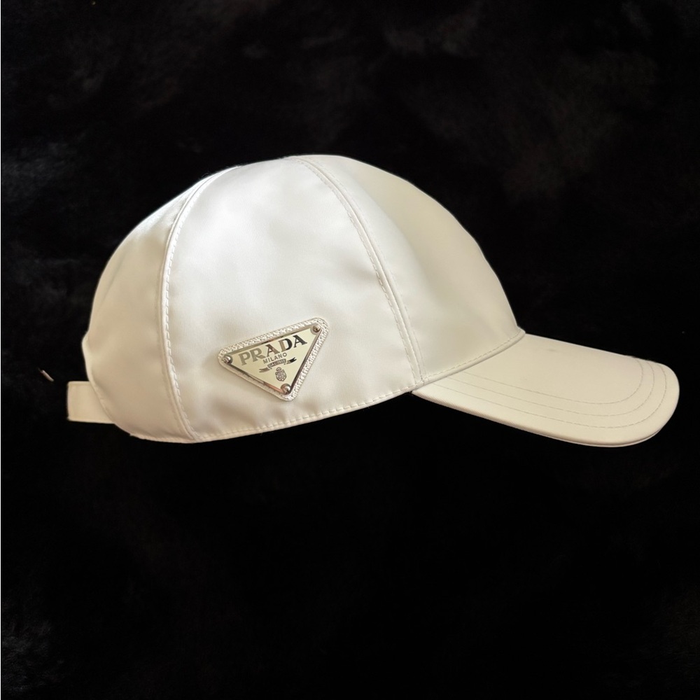 Prada White Logo Baseball Cap / L / unisex / adjustable strap